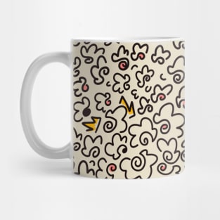 abstract doodle flower Mug